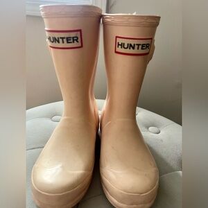 Hunter Little Kids Rain Boots Size 10M Pale Pink